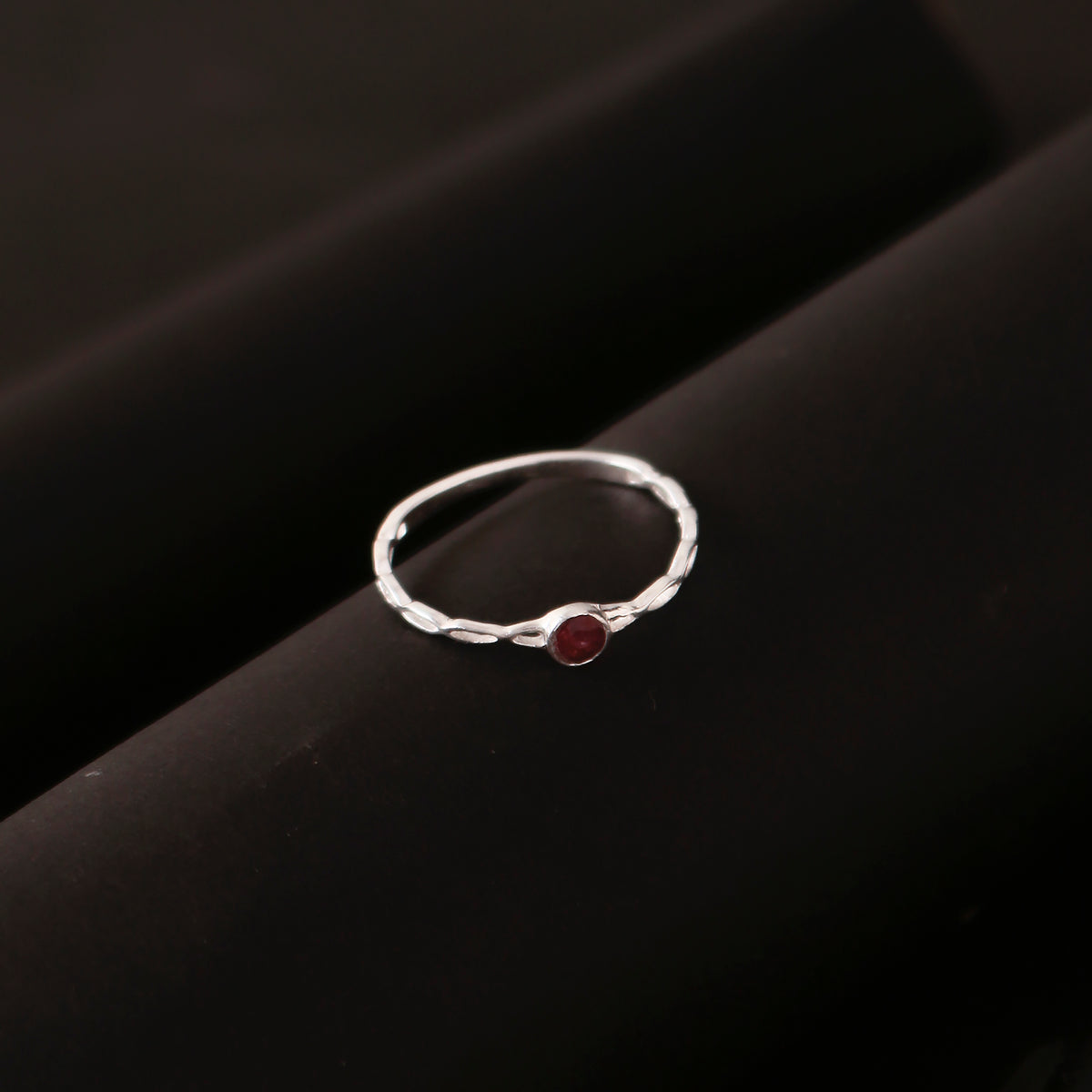 925 Silver Garnet Ring for Women | Classic Designer Red Gemstone Jewelry | Stylish Party Wear