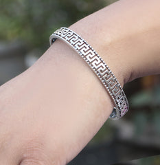 925 Sterling Silver Bangle for Women | Elegant Minimalist Jewelry | Classic Silver Bracelet