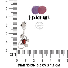 925 Sterling Silver Garnet Earrings for Women | Natural Healing Red Stone Jewelry | Elegant Party Wear