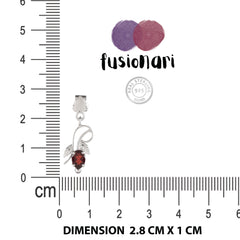 925 Sterling Silver Garnet Earrings for Women | January Birthstone Jewelry | Gift for Her