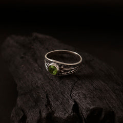 925 Silver Peridot Ring for Women | Natural Healing Gemstone | Elegant Party & Daily Wear