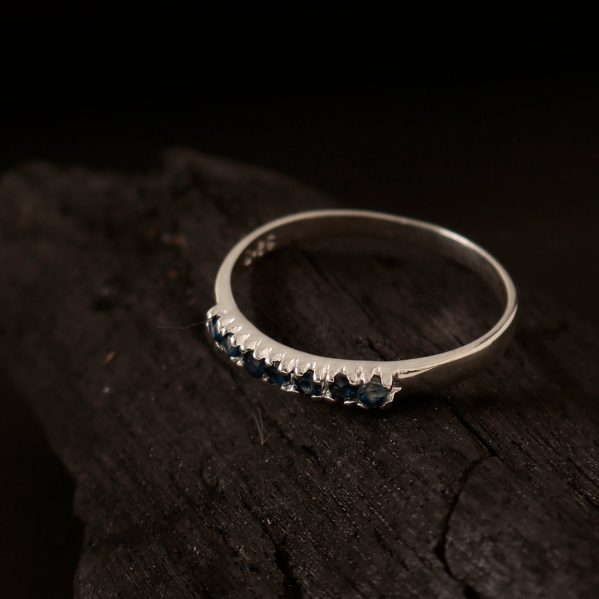 925 Sterling Silver Blue Sapphire Ring for Women | Luxury Royal Blue Stone Jewelry | Wedding & Formal Wear