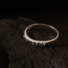 925 Sterling Silver Blue Sapphire Ring for Women | Luxury Royal Blue Stone Jewelry | Wedding & Formal Wear