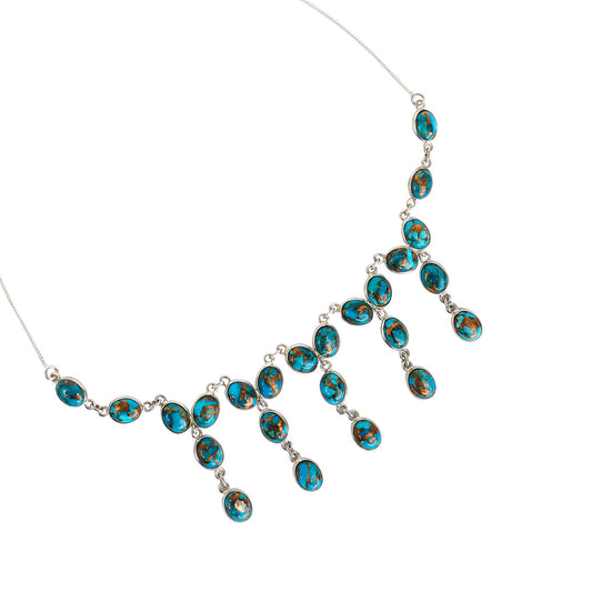 925 Sterling Silver Turquoise Necklace - Perfect Gift For Women