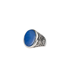 925 Silver Elegant Men's Lapis Lazuli Ring - Natural Gemstone, Sterling Silver, Unique Design, Perfect Gift for Him