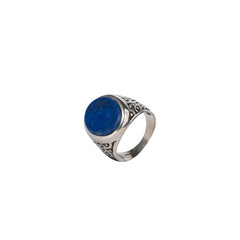 925 Silver Elegant Men's Lapis Lazuli Ring - Natural Gemstone, Sterling Silver, Unique Design, Perfect Gift for Him