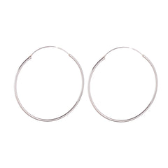 Fusionari 925 Sterling Silver Hoop Earrings for Women | Elegant Silver Jewelry | Handcrafted Luxury Gift