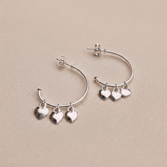 Fusionari 925 Sterling Silver Earrings for Women | Handmade Minimalist Jewelry | Elegant Timeless Design | Size 2.1x1.5 cm | One Pair