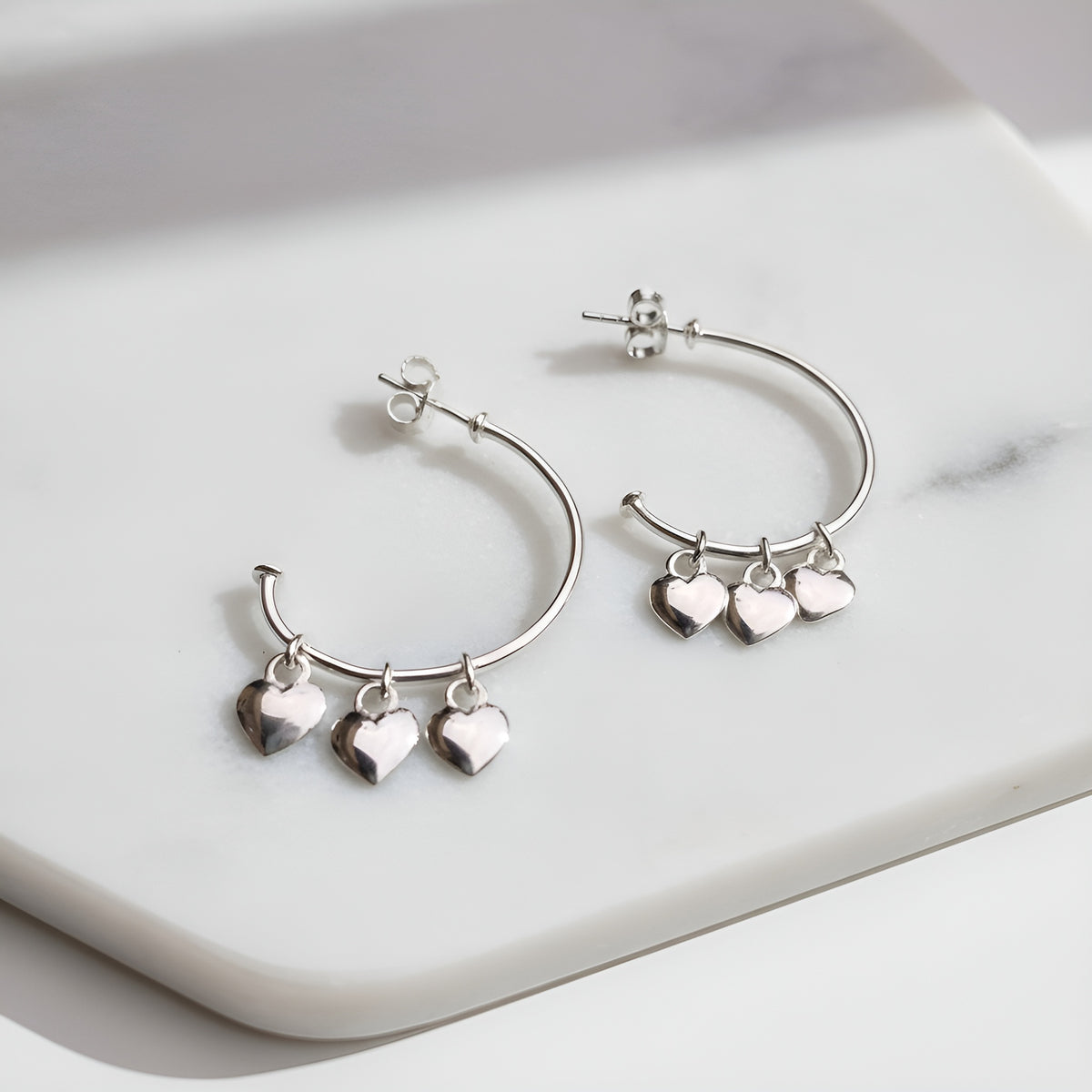 Fusionari 925 Sterling Silver Earrings for Women | Handmade Minimalist Jewelry | Elegant Timeless Design | Size 2.1x1.5 cm | One Pair