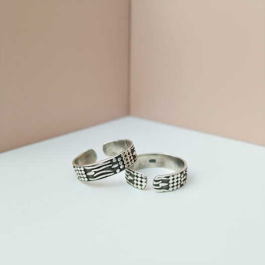 Fusionari 925 Sterling Silver Toe Ring for Women | Adjustable Handmade Jewelry | Classic, Durable & Comfortable Fit