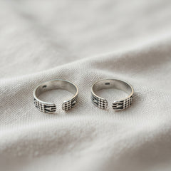 Fusionari 925 Sterling Silver Toe Ring for Women | Adjustable Handmade Jewelry | Classic, Durable & Comfortable Fit