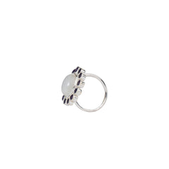 925 Silver Elegant Moonstone Sterling Silver Ring - Natural Gemstone, Unique Design, Perfect for Everyday Wear or Gifting