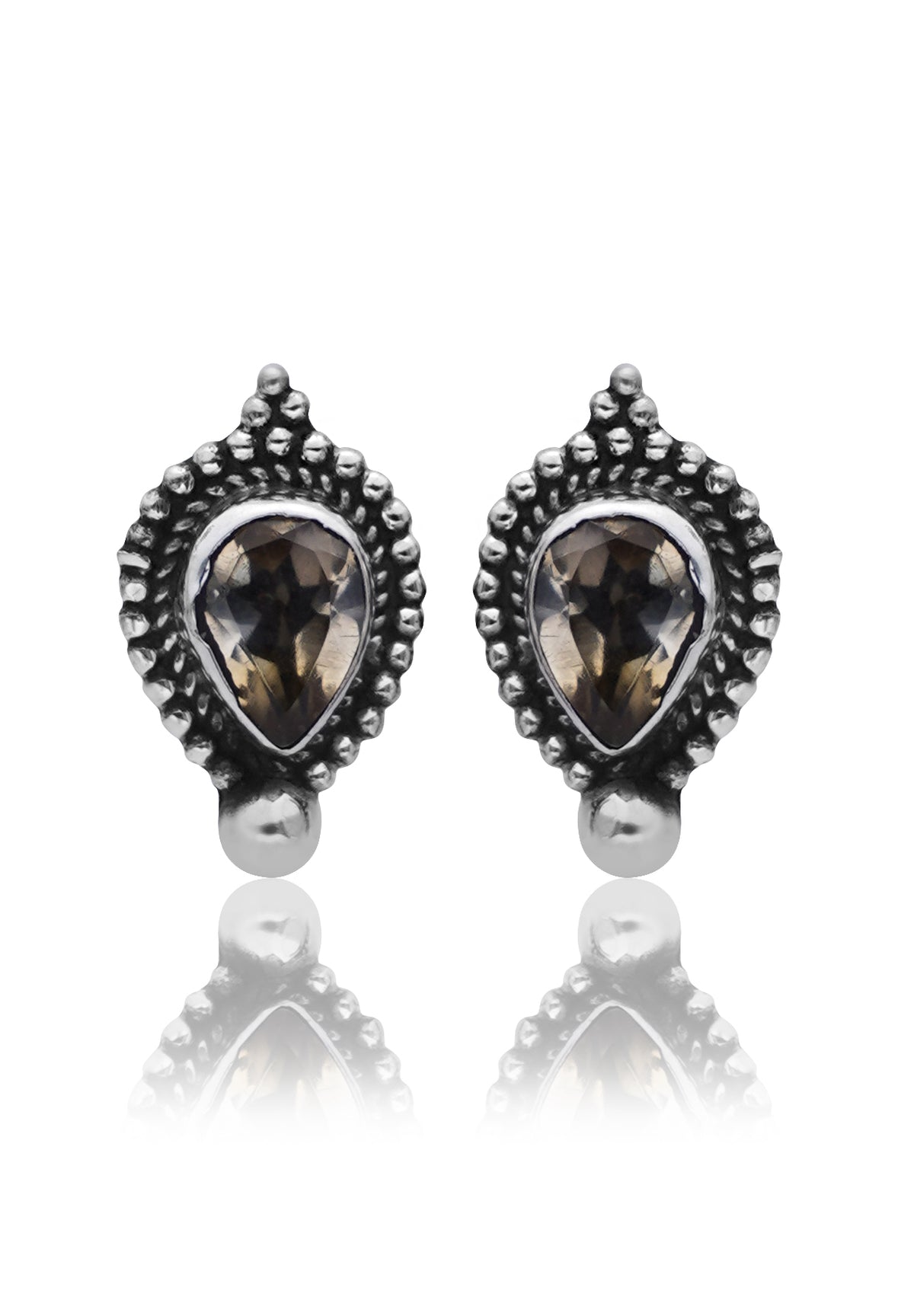 925 Sterling Silver Citrine Earrings for Women | Authentic Silver Jewelry | Handcrafted Elegant Gift