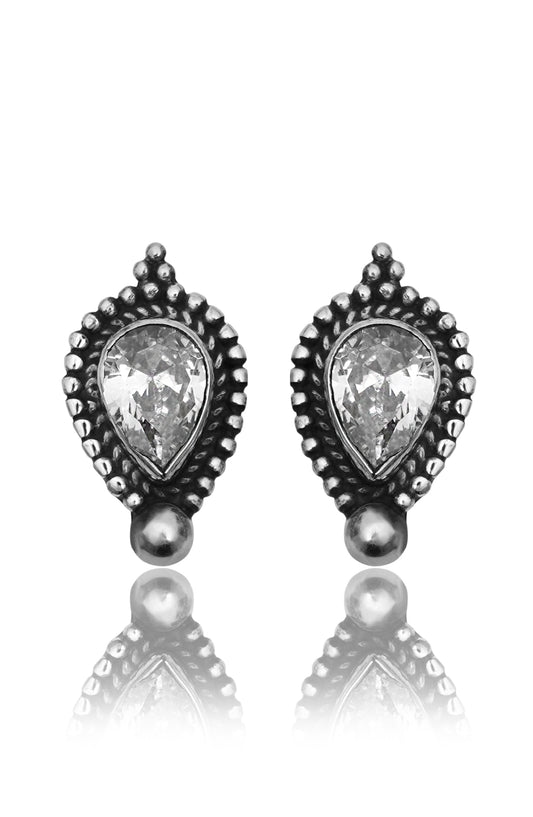 925 Sterling Silver AD Zircon Earrings for Women |Authentic Silver Jewelry |Handcrafted Elegant Gift