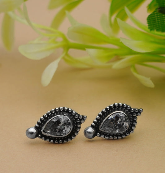 925 Sterling Silver AD Zircon Earrings for Women |Authentic Silver Jewelry |Handcrafted Elegant Gift