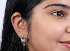 925 Sterling Silver AD Zircon Earrings for Women |Authentic Silver Jewelry |Handcrafted Elegant Gift