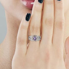 925 Silver Luxury Silver Jewelry: Stunning Amethyst Rings, Elegant Earrings, Unique Eartops – Timeless Elegance for Every Occasion