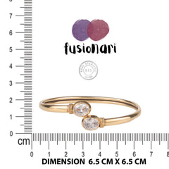 925 Sterling Silver AD Zircon Bangle | Sparkling Crystal Open Cuff Bracelet | Party & Festive Jewelry