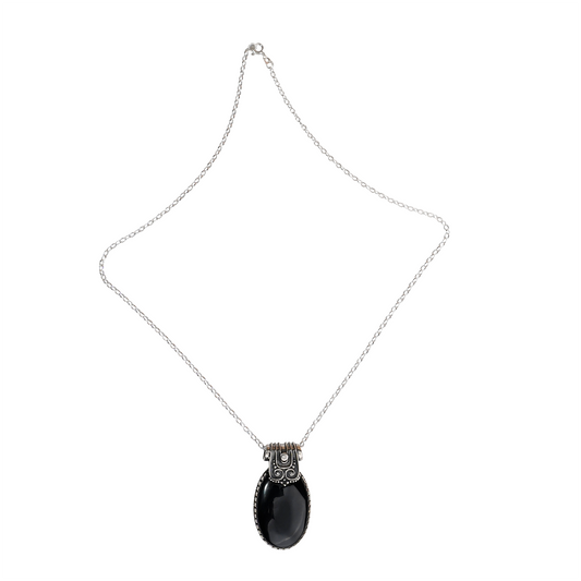 925 Silver Timeless Elegance: Handcrafted Luxury Silver Jewelry – Black Onyx Pendants, Stunning Earrings, and Statement Rings