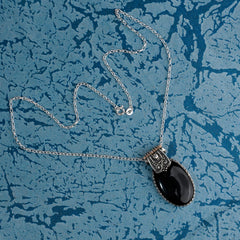 925 Silver Timeless Elegance: Handcrafted Luxury Silver Jewelry – Black Onyx Pendants, Stunning Earrings, and Statement Rings