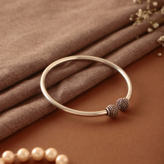 925 Sterling Silver Bangle for Women | Minimal Elegant Bracelet | Luxury Daily Wear Jewelry