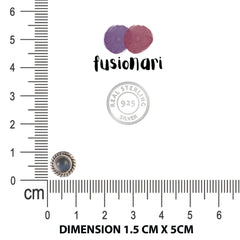 925 Sterling Silver Labradorite Eartops for Women | Natural Gemstone Jewelry | Elegant Gift