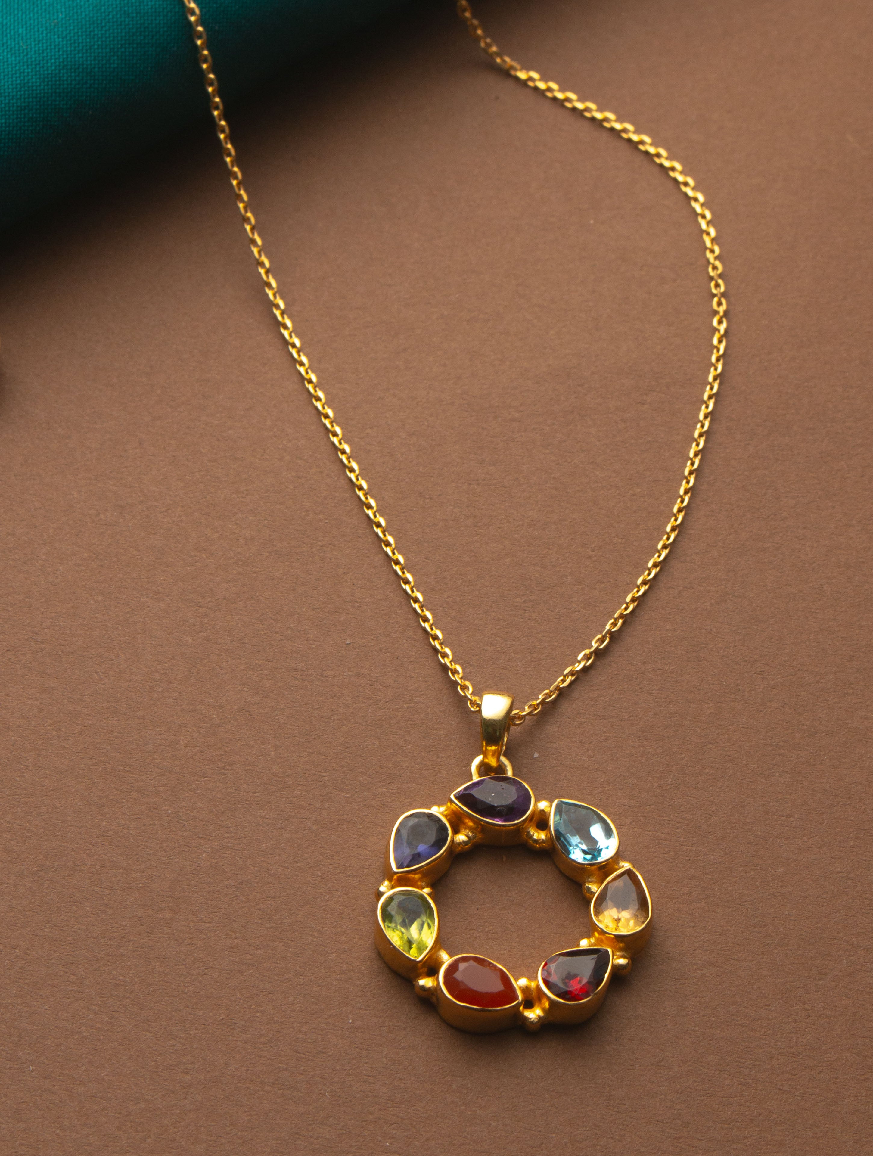 Gold Plated Chakra Pendant