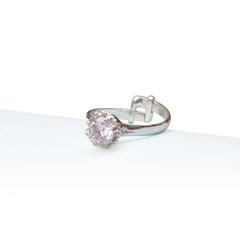 925 Silver AD Zircon Sterling Silver Ring  Sparkling Crystal Gemstone Jewelry, Handcrafted Luxury Women’s Ring, Perfect Party Gift