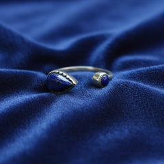 925 Silver Lapis Sterling Silver Ring – Deep Blue Gemstone Jewelry, Handcrafted Royal Design, Elegant Women’s Ring, Perfect Gift