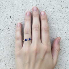 925 Silver Lapis Sterling Silver Ring – Deep Blue Gemstone Jewelry, Handcrafted Royal Design, Elegant Women’s Ring, Perfect Gift