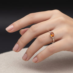 925 Silver Carnelian Sterling Silver Ring  Bold Orange Gemstone Jewelry, Handcrafted Statement Ring, Energizing Crystal Gift for Women