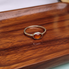 925 Silver Carnelian Sterling Silver Ring  Bold Orange Gemstone Jewelry, Handcrafted Statement Ring, Energizing Crystal Gift for Women