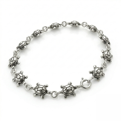 925 Sterling Silver turtle  Bracelet for Women | Classic Plain Silver Bracelet | Minimal Elegant Daily Wear Jewelry | Handmade Gift for Women