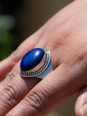 Silver Lapis Ring