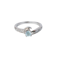 925 Sterling Silver Blue Topaz Ring for Women |  Blue Topaz Gemstone Ring | Handmade Elegant Daily Wear Jewelry Gift