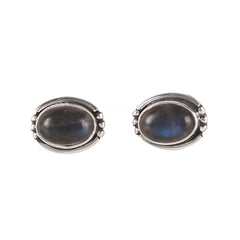 925 Sterling Silver  Labradorite Stone Eartops - Elegant Boho-Chic Jewelry for Women