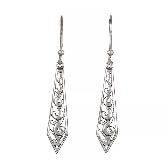 925 Sterling Silver Statement Earrings for Women | Textured Boho Chic Artisan Gift