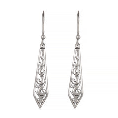 925 Sterling Silver Statement Earrings for Women | Textured Boho Chic Artisan Gift