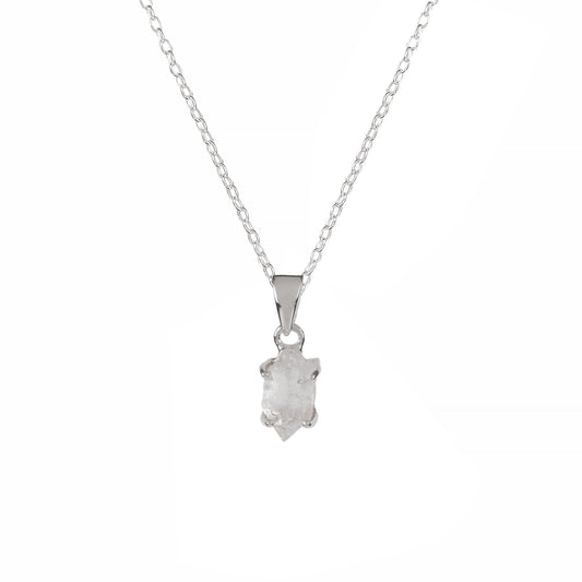 925 Sterling Silver Quartz Pendant chain for Women | Authentic Silver Jewelry | Handcrafted Elegant Gift