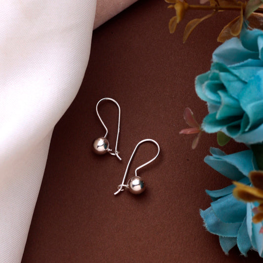 925 Sterling Silver Handmade Drop Earrings for Women | Classic Minimalist Jewelry Gift