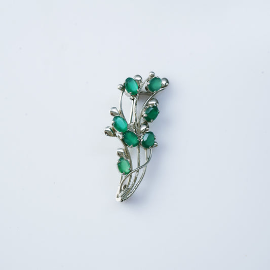 Onyx Brooch
