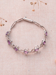 Silver Amethyst Bracelet