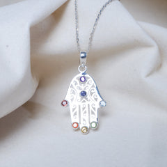 Silver Chakra Pendant