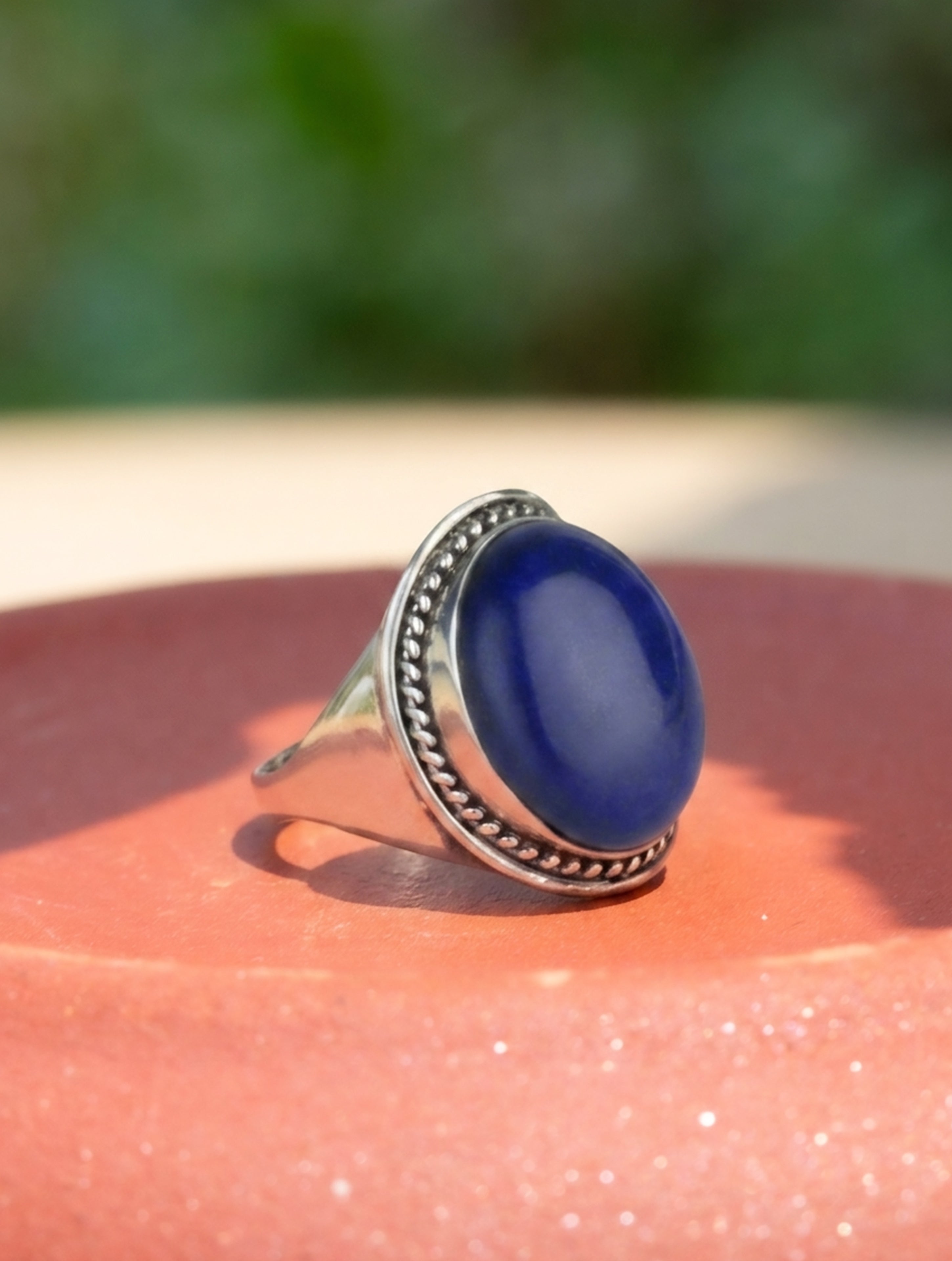 Silver Lapis Ring