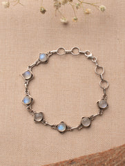 Silver Moonstone Bracelet