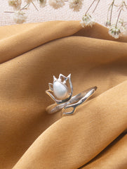 Silver Pearl Ring