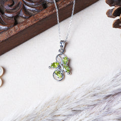 Silver Peridot Pendant