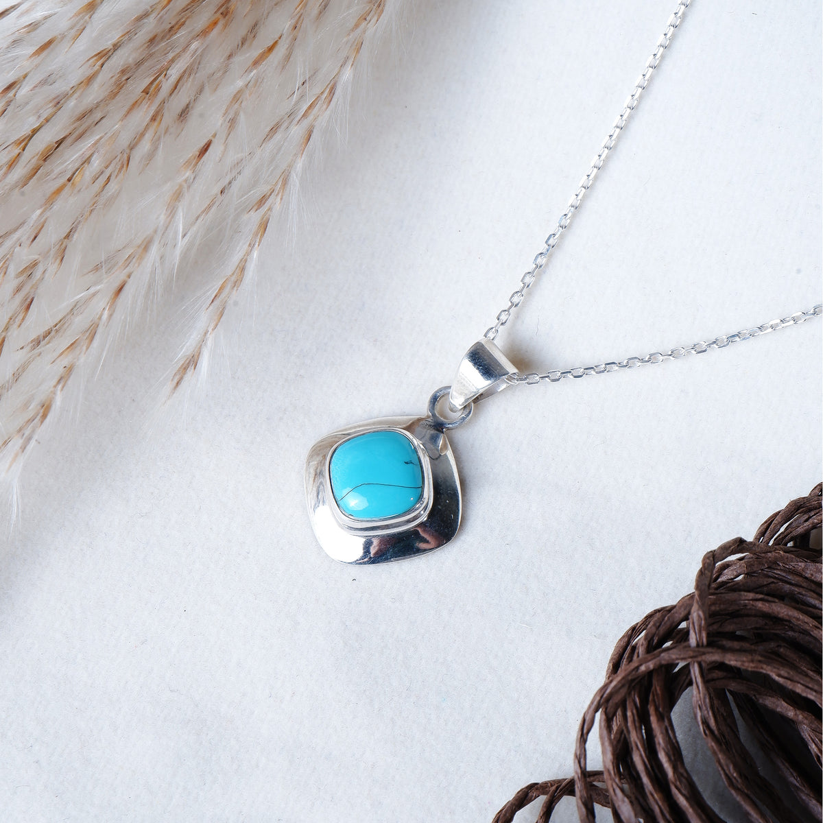 Silver Turquoise Pendant