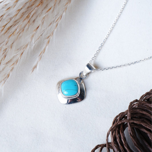 Silver Turquoise Pendant