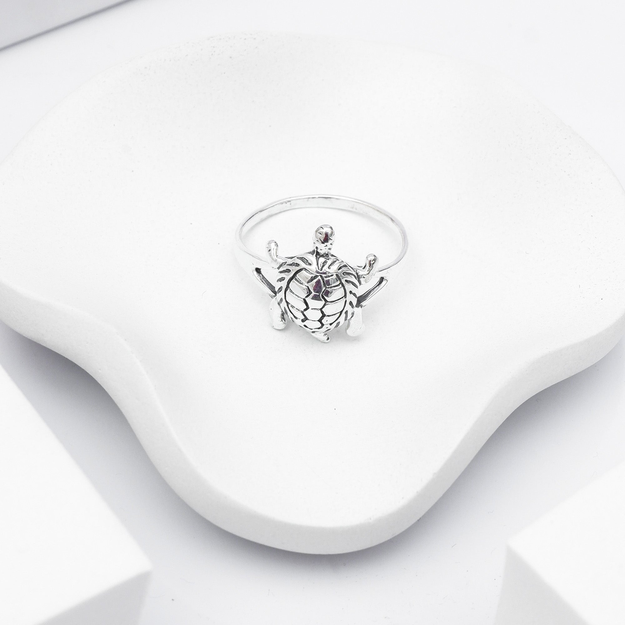 Silver Turtle Ring